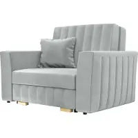 Mirjan 24 Schlafsofa Viva Glam I, Sofa mit Bettkasten und Schlaffunktion, Wohnzimmer Polstersessel, Stilvoll (Farbe: Paros 5)