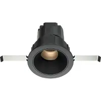 Maytoni Einbaustrahler Wise LED incl. Schwarz aus Aluminum und Kunststoff 7W für Küche, Schlafzimmer, Wohnzimmer, Esszimmer, Lobby