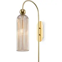 Maytoni Wandleuchte Antic 1x E14 excl. Gold aus Glas , Metall 40W für Küche, Schlafzimmer, Wohnzimmer, Esszimmer, Lobby