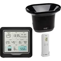 TFA-Dostmann Funkwetterstation mit Regenmesser RAIN PRO, schwarz, 35.1160.01,