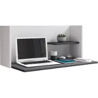 VCM Holz Hänge Schreibtisch Wandlaptoptisch Workstation Computertisch Workas