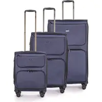 Stratic Gepäckstücke Stratic Bendigo Light + - Koffer-Set 3-teilig (S, M, L) - Navy