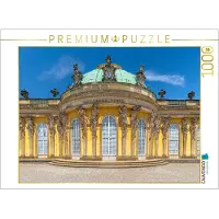 CALVENDO Puzzle "Ohne Sorge" wurde 1745-1747 im Auftrag Friedrichs des Großen als Schloss Sanssouci errichtet. | 1000 Teile Lege-Größe 64 × 48 cm Foto-Puzzle für glückliche Stunden