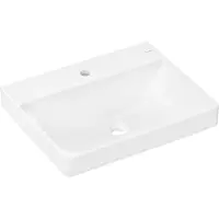 Hansgrohe Waschtisch Xelu Q 600x480mm, m Hahnl., ohne Überlauf, weiß