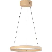 FISCHER&HONSEL GMBH LED-Hängelampe Silvio, Ø 50 cm, sandfarben, Metall, CCT,