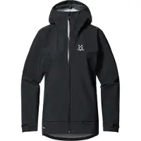 Haglöfs Damen Front Proof Regenjacke TRUE BLACK S