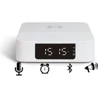 Livoo Radiowecker mit bluetooth-lautsprecher + induktionsladegerät TES235