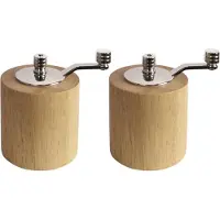 Gastronoble Olympia Salz- und Pfeffermühlenset | Heveaholz | 8cm