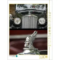CALVENDO Puzzle Schwarzer Rover Oldtimer | 1000 Teile Lege-Größe 64 × 48 cm Foto-Puzzle für glückliche Stunden