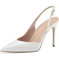 Tamaris Damen Pumps Heart & Sole Slingback Stiletto spitze Form 1-29670-20, Größe:40 EU, Farbe:Weiß