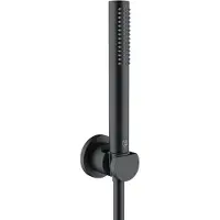 Kludi NOVA FONTE Puristic Wannen-Brause-Set 1S, 2085039-15, Farbe: Mattschwarz