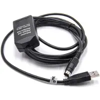 VHBW USB Programmierkabel kompatibel mit Allen Bradley Micro Panelviews Funkgerät, schwarz