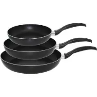 Elo Pfannen-Set "Ducto 3 teilig", schwarz, H:4,5cm Ø:20cm, Pfannen, Pfannen-Set, Induktion