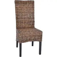 MiaMöbel Esszimmerstuhl 47x105x59 cm Modern Rattan Rattan natur