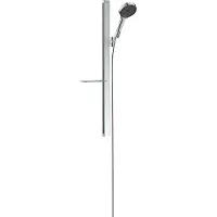 Hansgrohe Rainfinity Brauseset 130 3-jet EcoSmart 9 l/min mit Brausestange 90 cm und Seifenschale, chrom, 27672000