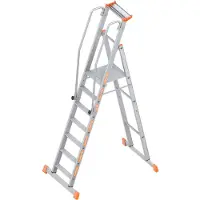 Layher Topic 1074 Plattformleiter 7 Stufen mit Traverse