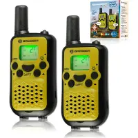Bresser Walkie Talkie 2er-Set mit hoher Reichweite bis zu 6 km und Frei-Hand-Funktion
