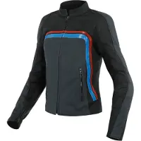 Dainese Lola 3 Damen Motorrad Lederjacke Farbe: Schwarz/Blau/Rot, Grösse: 44