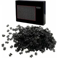 HAC24 Puzzle 1000 Teile Schwarz Schwer | Erwachsenenpuzzle | Premiumpuzzle Geduldsspiel | Erwachsene Knobelspiel
