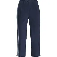 Stehmann Caprihose "Ina", Damen, Gr. 40, N-Gr, blau (marine), Web, Obermaterial: 72% Viskose, 25% Polyamid, 3% Elasthan, 3/4-Länge, Hosen Caprihose, Sommerhose in Größen 32 bis 52