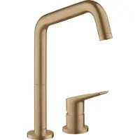 Hansgrohe 2-Loch-Spültisch-Einhebelmischer 240 Axor Citterio M mit Schwenkauslauf, brushed bronze