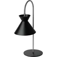 Osram Decor Waist Tischleuchte E27 Schwarz, Stahl, beweglicher Kopf, für Nachttischlampe und Schlafzimmer, IP20