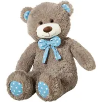 Heunec Kuscheltier Bär kitt mit Schleife, Plüschtier, 80 cm Teddybär
