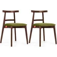 Konsimo Esstischstühle 2 St "LILIO", Oliv, Buchenholz, Vintage, 47x76,5x45cm