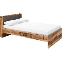 Furniture24 Bett Fargo FG15 mit Lattenrost und Taschenfederkernmatratze 120 x 200 cm