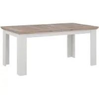 Furniture24 Tisch Ausziehbar 160 X 207 Cm Iloppa Eplt401-J99 Esstisch Esszimmertisch Schneeeiche/Nelson Eiche