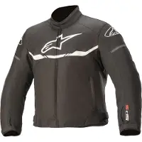Alpinestars T-SPS Wasserdichte Kinder Motorrad Textiljacke, schwarz/weiß, 120 cm