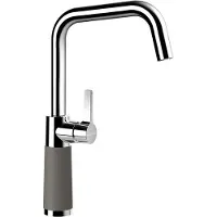 Schock Küchenarmatur "SC-530 FA", grau (asphalt), B:19cm H:35cm Ø:5,2cm, Messing, Armaturen, Küchenarmatur, Festauslauf, Schwenkbereich 360