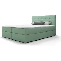 FURMEB Patryk Hojka FERA 160x200 Boxspring bed Stilvolles Bett mit Staukasten, verschiedene Farben, mit Toppermatratze, Schlafzimmer-Polsterbett COSMIC 16