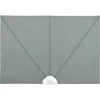 Syfax Faltbarer Terrassen-Seitenfächer Grau 300×200 cm