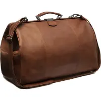 The Chesterfield Brand Leder Reisetasche Umhängetasche mit Laptopfach Travel Bag Cognac hellbraun