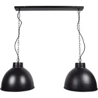 Urban Interiors Hängelampe Rocky Ø40cm Double Matt Schwarz