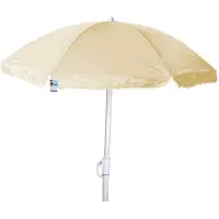 Linder Exclusiv GmbH Nylon Sonnenschirm Ø 1,8 m Garten Balkon Strand Schirm UV20+ knickbar beige