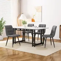 Sweiko Esstisch Leichter Luxus Esstisch, Rechteckiger Esstisch aus Moderner Küchentisch, 1 -St. mit Metallbeinen für Esszimmer Wohnzimmer , 120x70cm