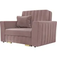 Mirjan 24 Schlafsofa Viva Glam I, Sofa mit Bettkasten und Schlaffunktion, Wohnzimmer Polstersessel, Stilvoll Sessel (Farbe: Kronos 27)