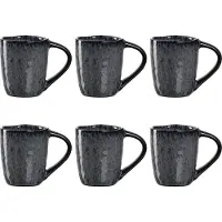 Leonardo Espressotasse 6er Set Anthrazit Matera