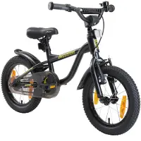 Löwenrad Kinder Fahrrad ab 3-4 Jahre | 14 Zoll Rad | Schwarz