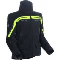 Dane Elec DANE Nimbus 2 Pro wasserdichte Motorrad Textiljacke, schwarz/gelb, 62