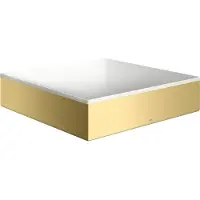 Hansgrohe AXOR Suite Aufsatzwaschtisch 400/400 ohne Hahnloch und Überlauf, Brushed Brass