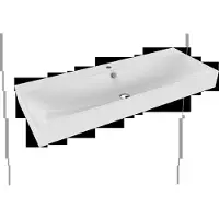 Kaldewei SILENIO Wandwaschtisch 3046 1200x460x120 mm, 904506013001, Ausführung: 1x1er Hahnlochbohrung mit Überlauf