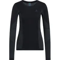 Odlo Women's Performance Windshield Light Cycling Long-sleeve Sports-underwear Top black - concrete grey (60064) XL