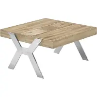 Freiraum Couchtisch >BURGAS< in eichenfarben, Zereiche - 65x35x65cm (BxHxT)