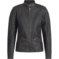 Belstaff Antrim Damen Motorrad Wachsjacke, schwarz, 36