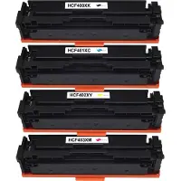 SWAREY Tonerpatronen kompatibel für HP Color LaserJet Pro MFP M277dw, M277n, M274n, M252dw, M252n, 201X CF400X - CF403X, 4er Pack