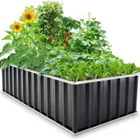 Sonstiges Hochbeet 174x90x46cm verzinkter Stahl Frühbeet Pflanzkasten Gemüse Kräuter Blumen