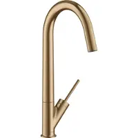 Hansgrohe Spültisch-Einhebelmischer 300 Axor Starck mit Schwenkauslauf, brushed bronze